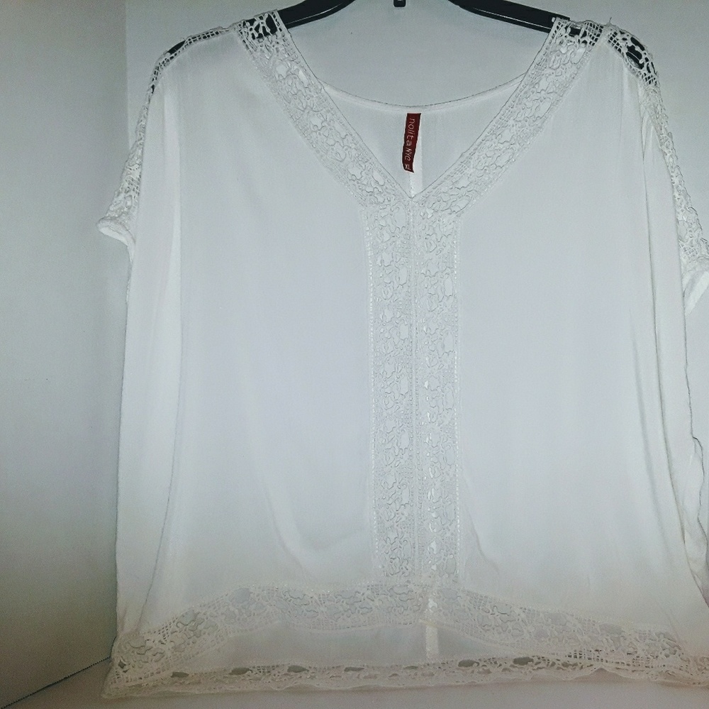 NOLITA NYC - CROCHET TRIM TOP